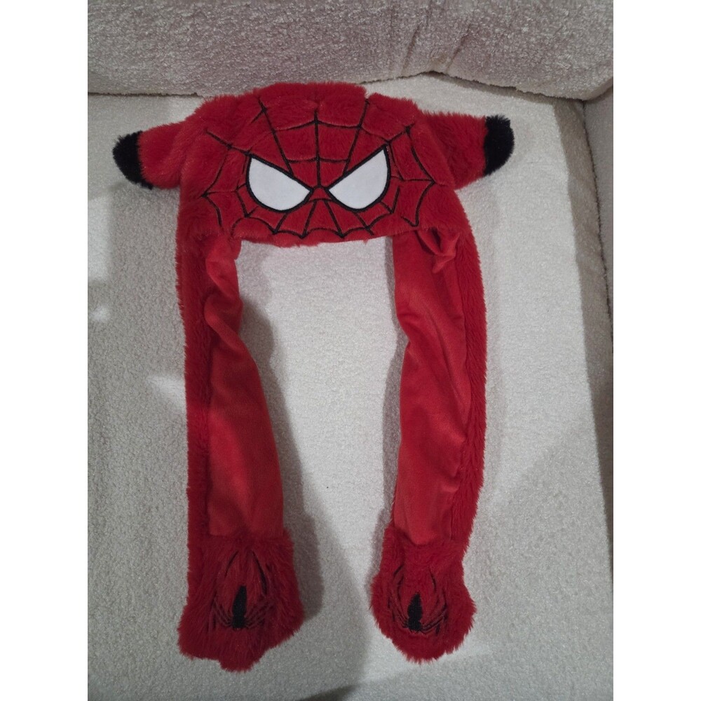 Spider-Man Pop Up Ear Plush Hat Moving Ears Red Novelty Beanie One Size Marvel